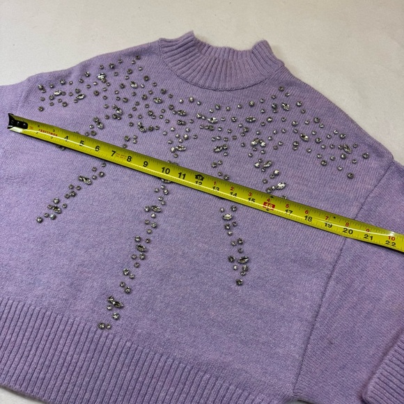 Anthropologie Pilcro Embellished Lilac Sweater NWT - Picture 13 of 13